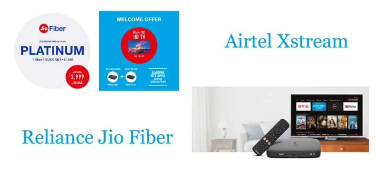 Reliance Jio Fiber Vs Airtel Xstream