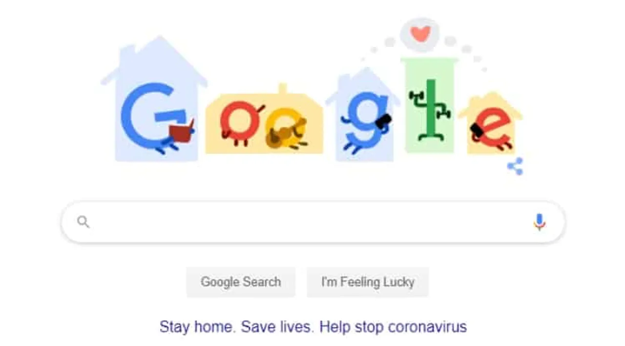 Google Doodle Stay Home