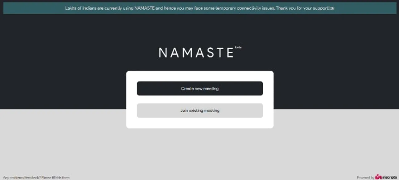 Say Namaste is not Government made or endorsed. Is it still an alternative to Zoom?