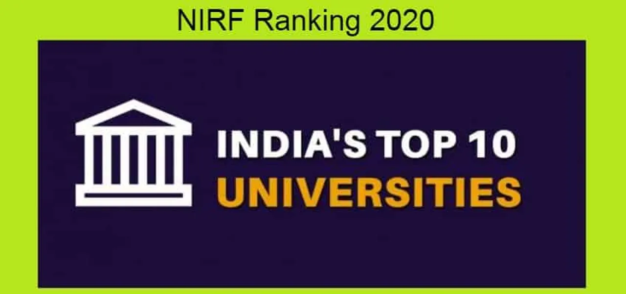 NIRF Ranking 2020: These premier institutes make it to the top 10!