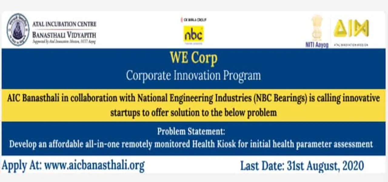 Banasthali Vidyapith invites StartUps in HealthTech for 'Corporate Innovation Program'