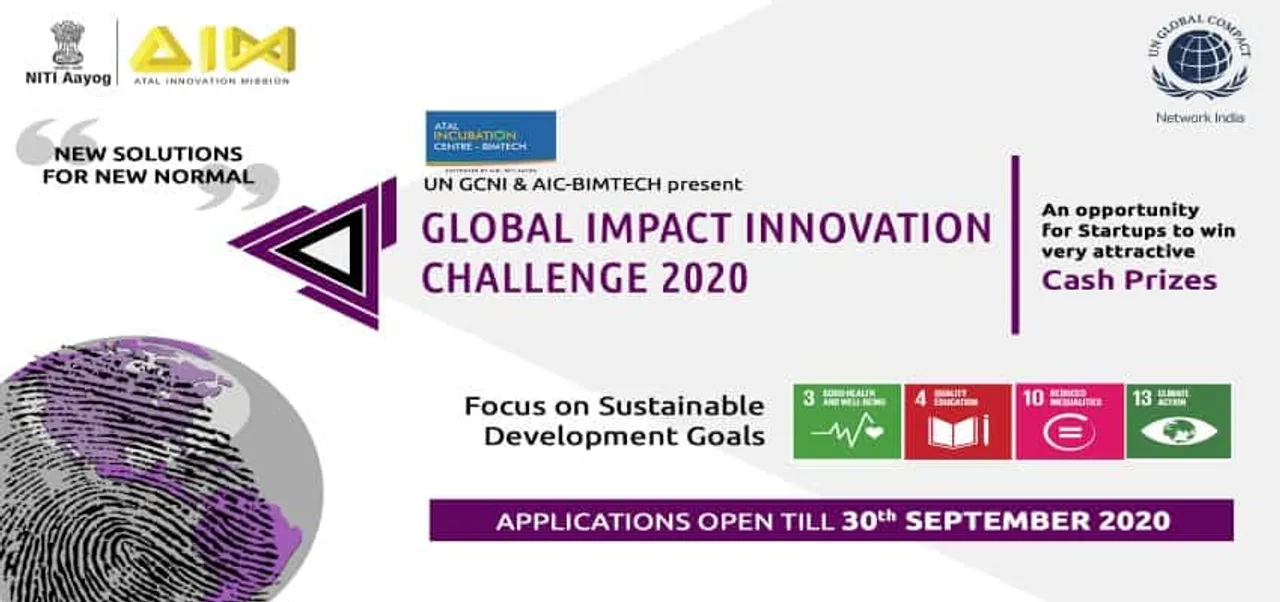 Participate in the "Global Impact Innovation Challenge 2020" via Startup India