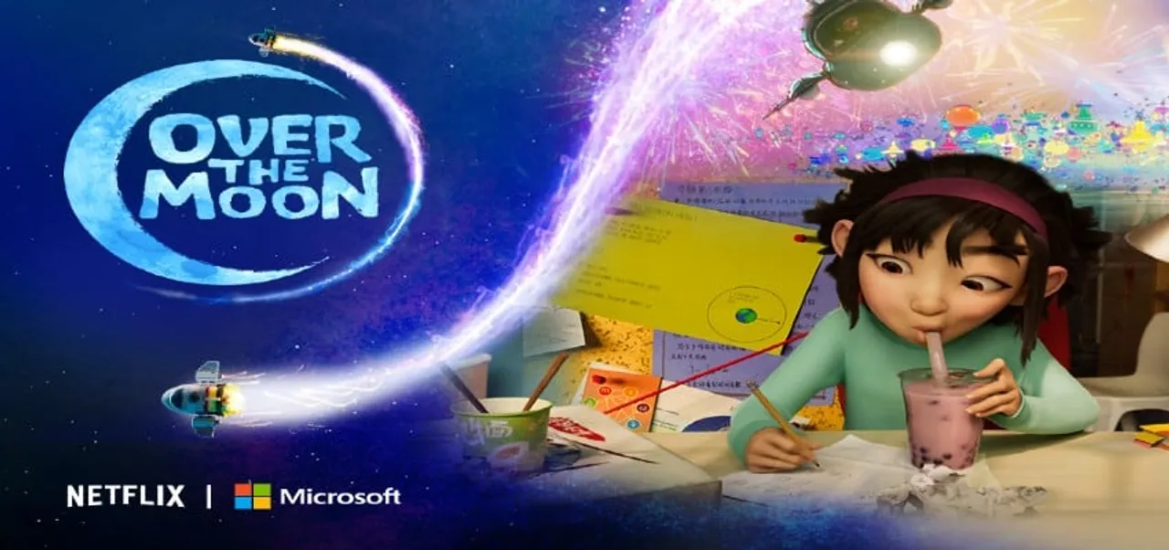 Microsoft and Netflix partner to teach data science and coding with "Over the Moon" Fei Fei