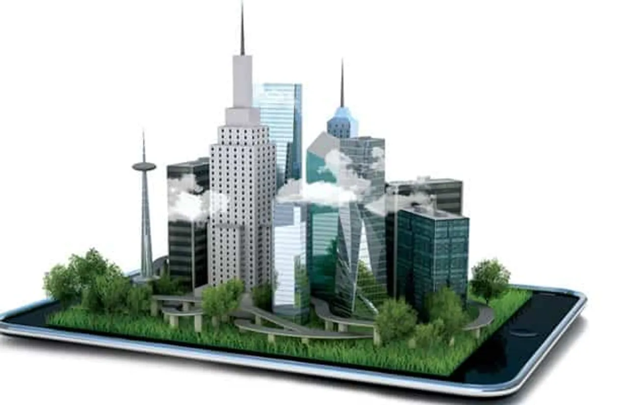 How can technology promote water consumption in smart city?