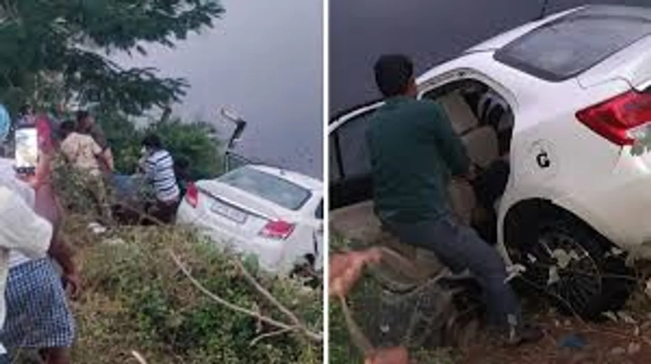 Telangana: 5 killed after car plunges into lake