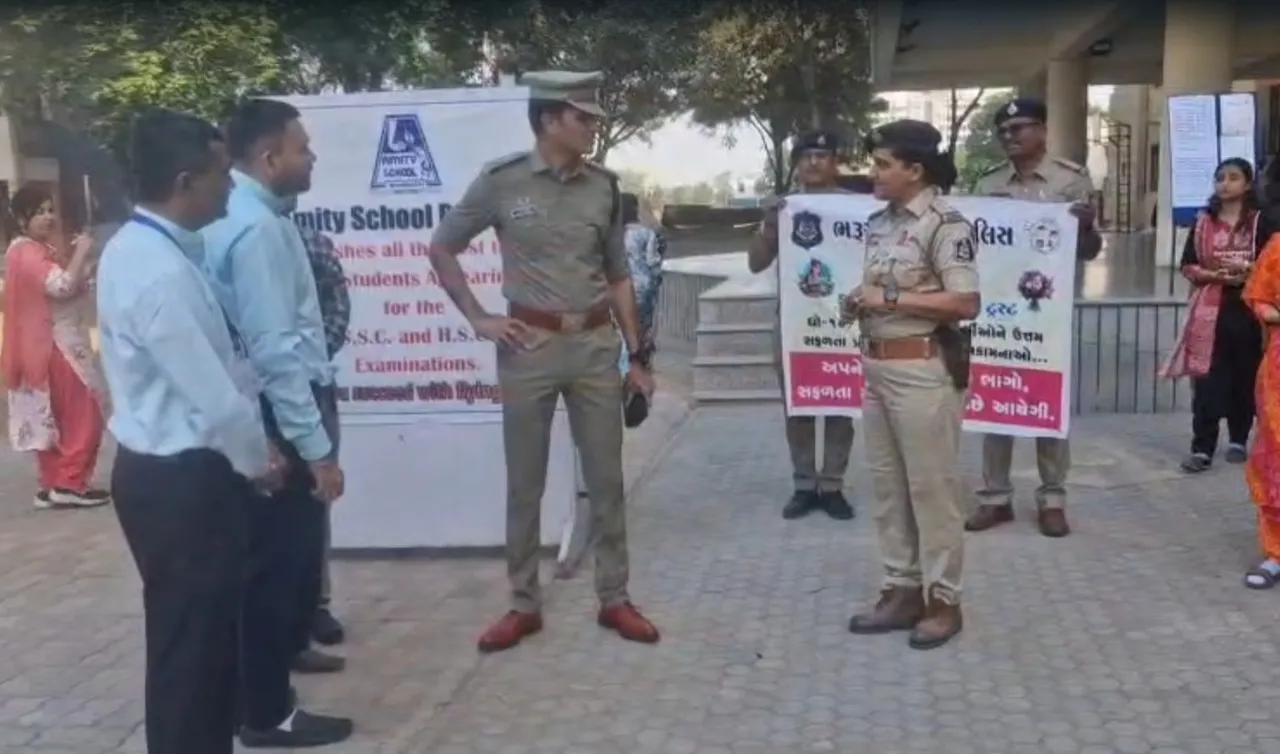 Bharuch Police to assist students stuck in traffic during Board Exams