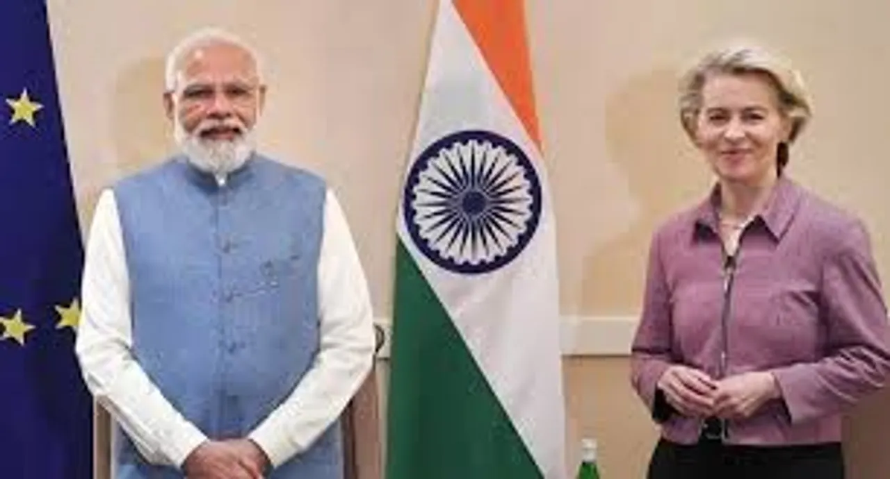 Prime Minister Narendra Modi will hold delegation-level talks with the President of the European Commission, Ursula von der Leyen in Delhi today.