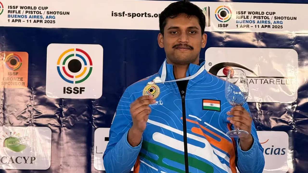 Rudrankksh strikes gold in 10m Air Rifle at ISSF World Cup