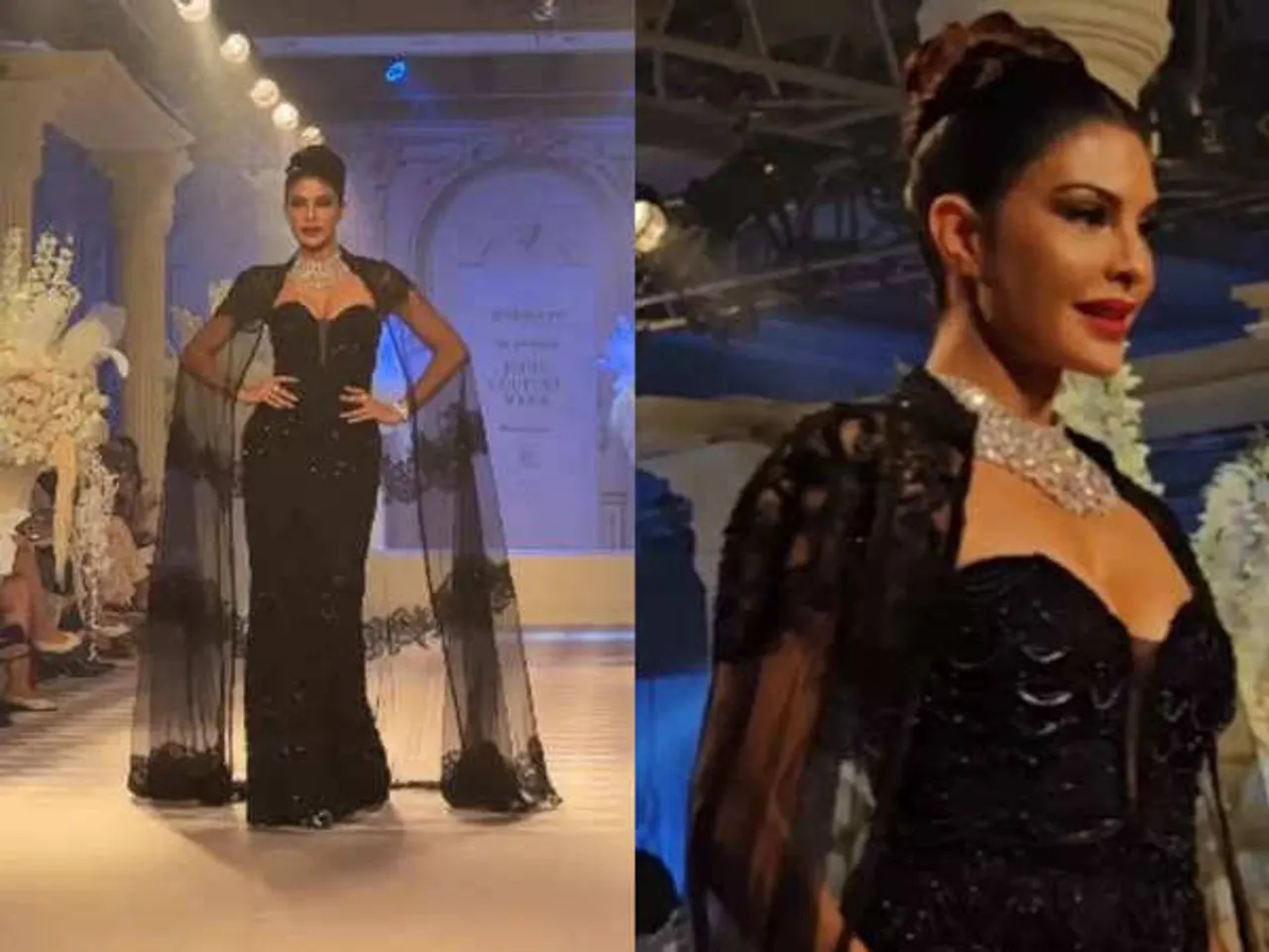 Jacqueline Fernandez stops the show for Rose Room at India Couture Week 2024