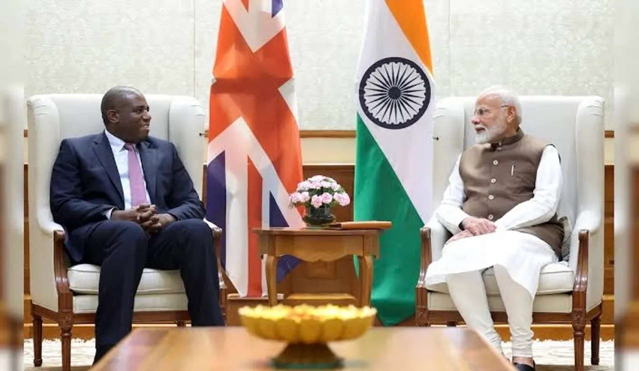 UK Foreign Secretary David Lammy meets PM Narendra Modi