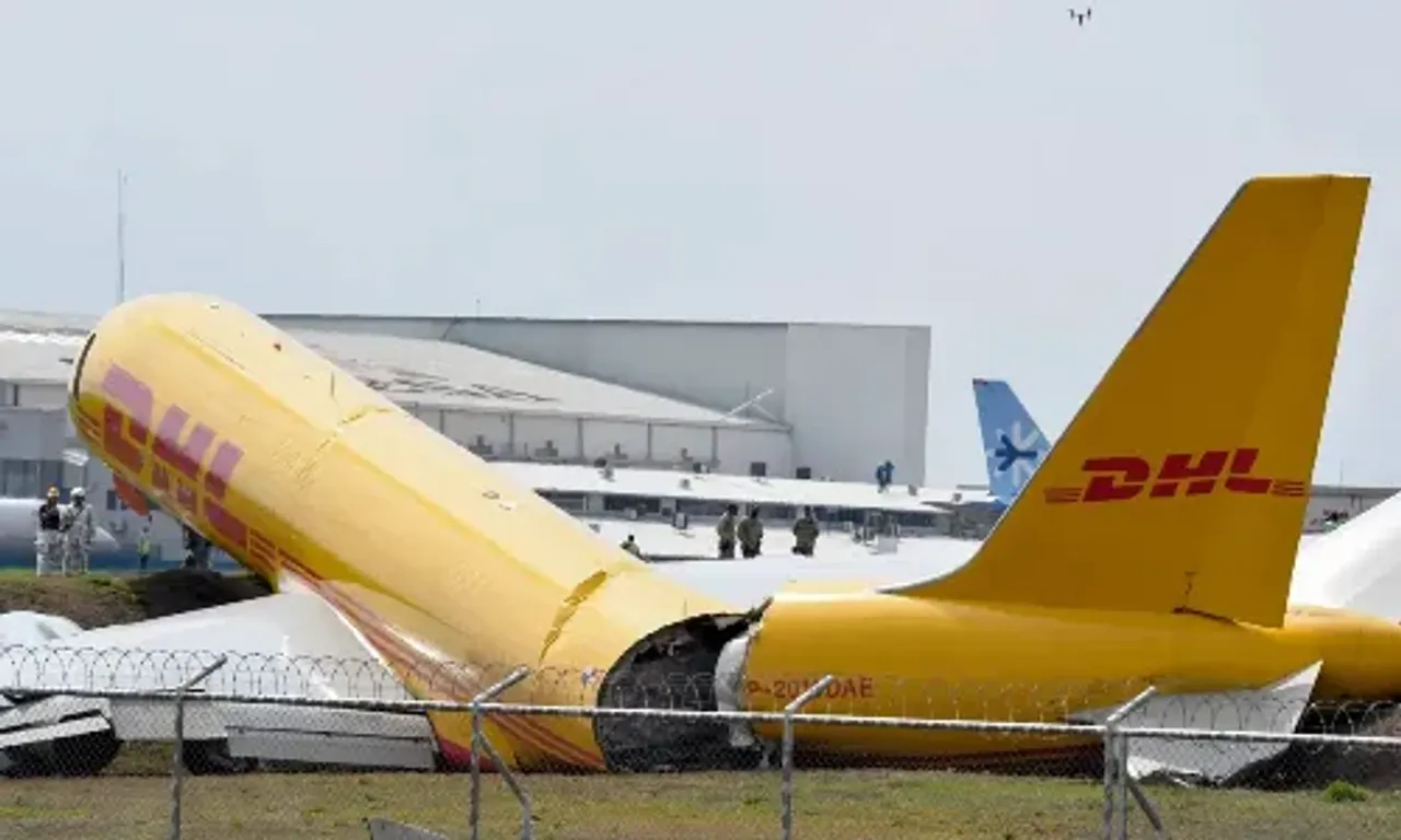 DHL's Boeing plane crash lands in Costa Rica, splits in two after emergency landing