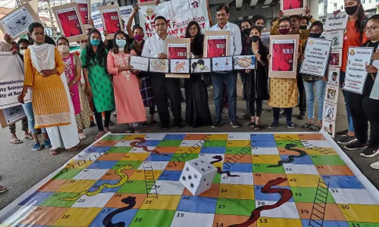 Kripa Foundation Vadodara spread AIDS awareness with students of MSU