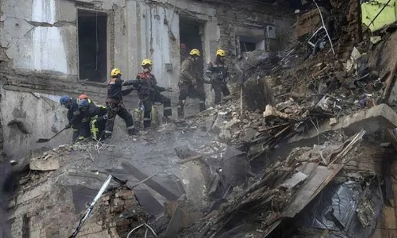 Toddler's body pulled from rubble of latest Russian strike on Ukraine