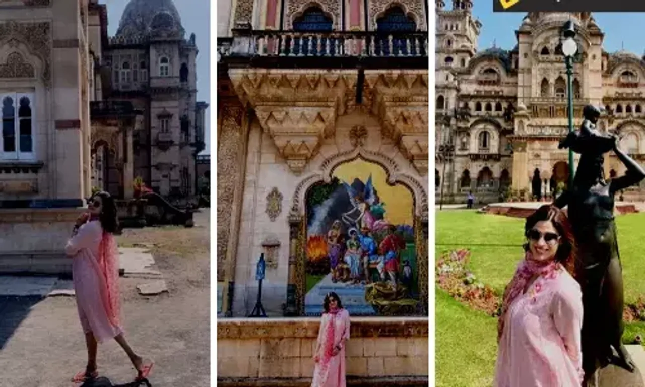 Shamita Shetty's enthralling encounter with history and heritage of the majestic Lakshmi Villa Palace