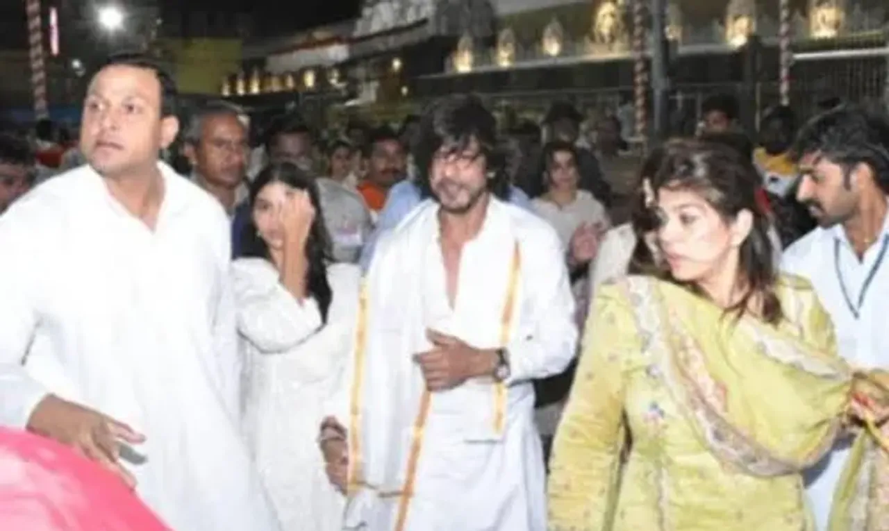 Shah Rukh Khan, Nayanthara visit Tirupati temple ahead of 'Jawan' release