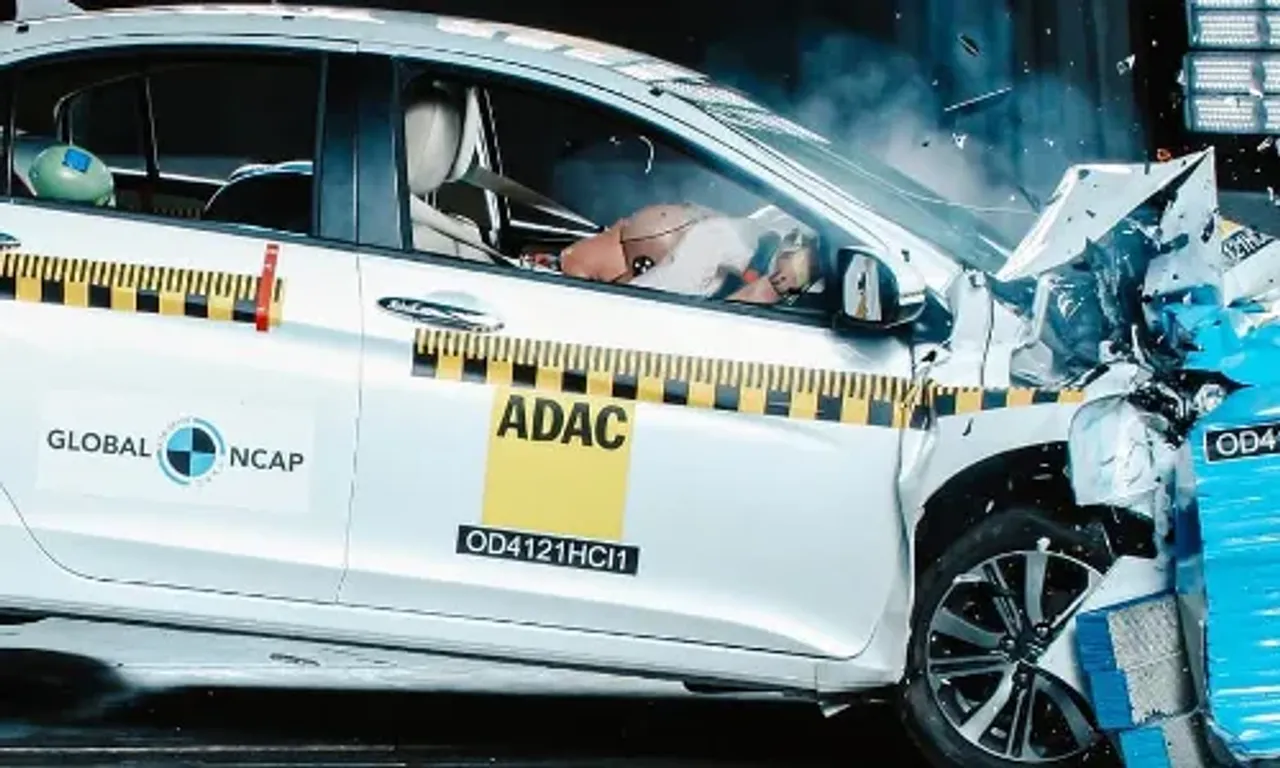 Global-NCAP gives the Nissan Magnite, Renault Kiger, Honda Jazz, and Honda City a 4-star rating