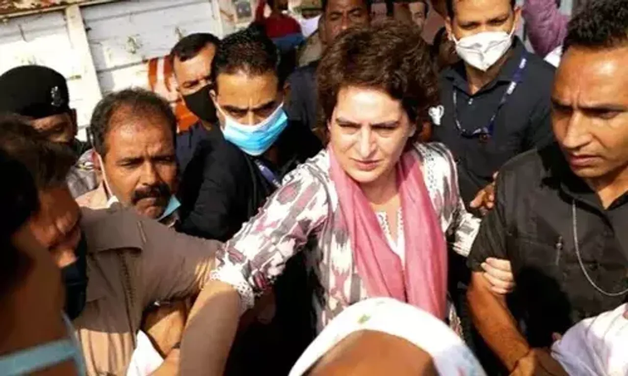 Uttar Pradesh police detains Priyanka Gandhi, stops her from visiting Agra