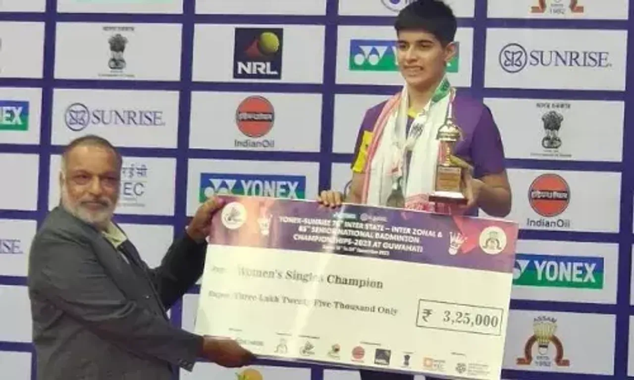 Anmol Kharb wins women’s singles title at National Badminton Championships in Guwahati