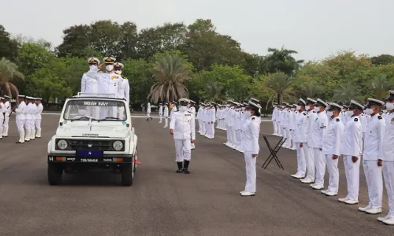 Passing out parade and valedictory function of 12th SSC (X/IT) course at INS Valsura