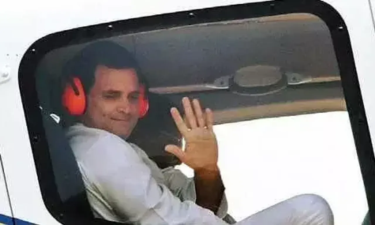 Rahul Gandhi leaves Lucknow Airport after a slight argument with UP cops over transport