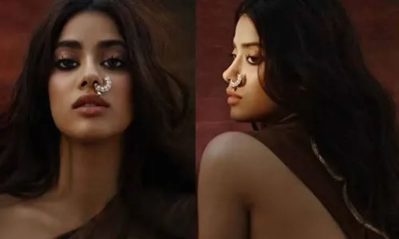 Janhvi Kapoor flaunts huge nose ring and saree in new photoshoot