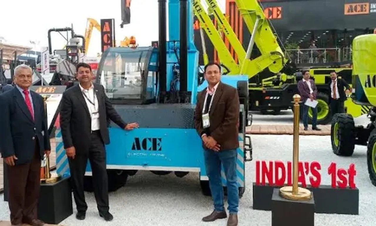 ACE launches India's first electric crane with 180 tonnes lifting capacity