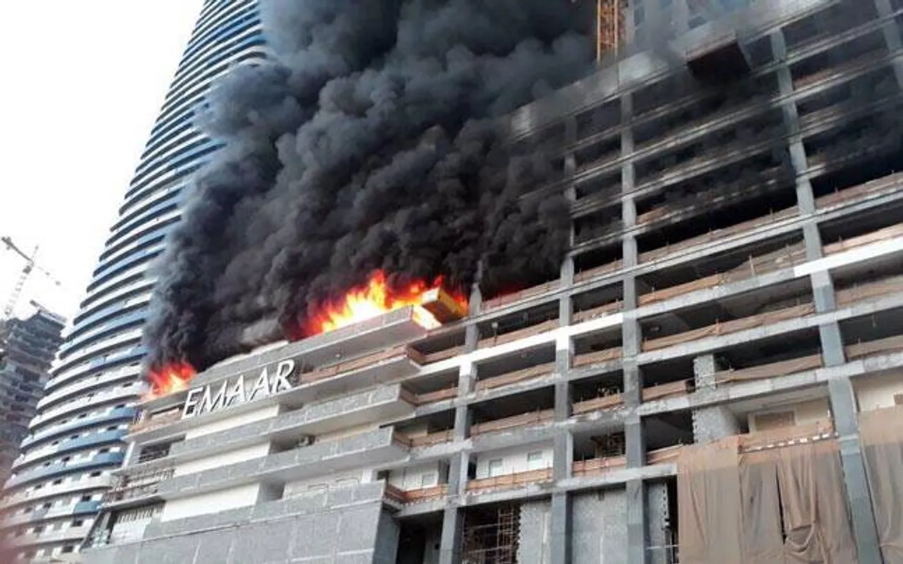 Fire breaks out in Dubai building near Burj Khalifa