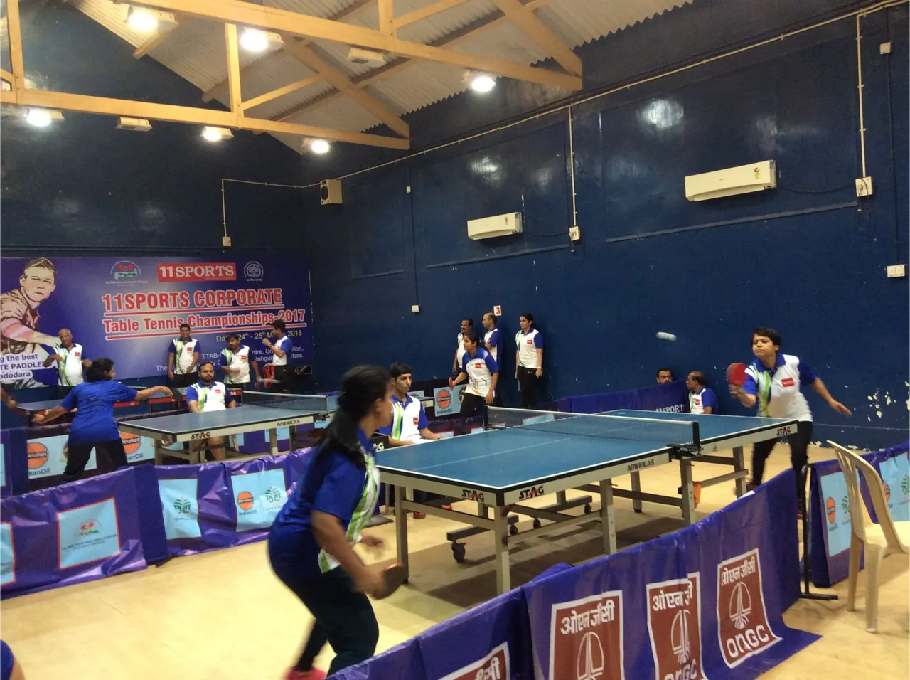 First Day of 11SPORTS Corporate Table Tennis Championships in Vadodara