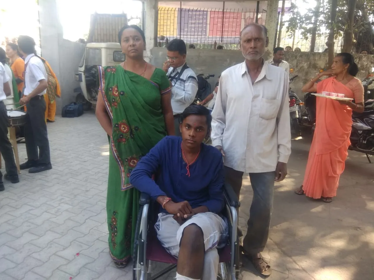 Chirag Sisodia appeared in board exam with heavily bandaged leg