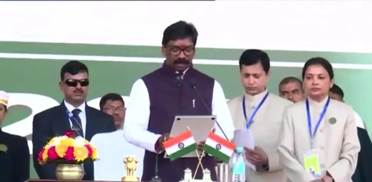 Hemant Soren takes oath as 11th Jharkhand chief minister as opposition unites again