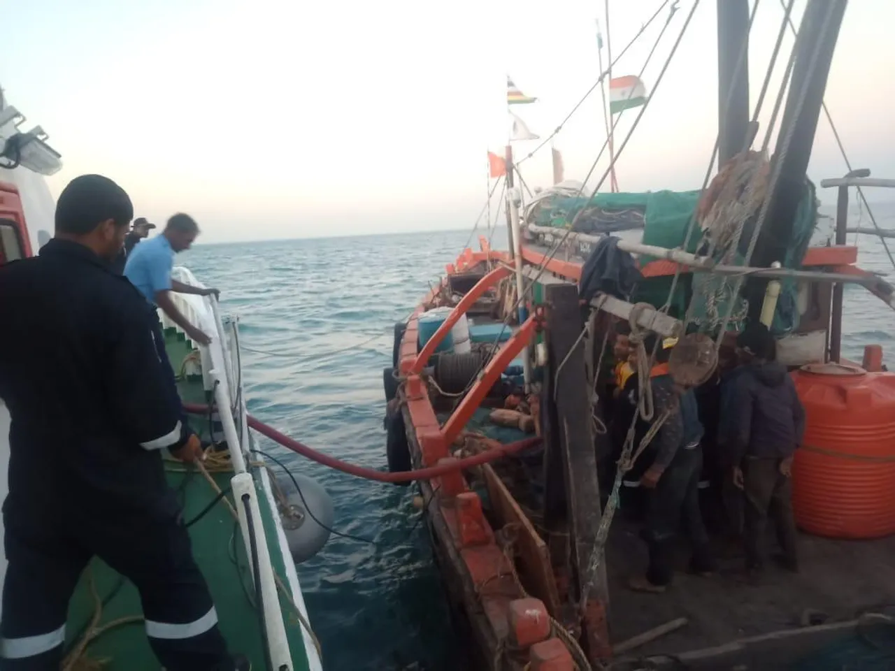 Indian Coast Guard rescues fishing boat Subhamurti