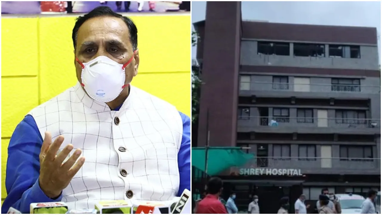 CM Rupani orders probe after 8 die in fire at a COVID hospital in Ahmedabad