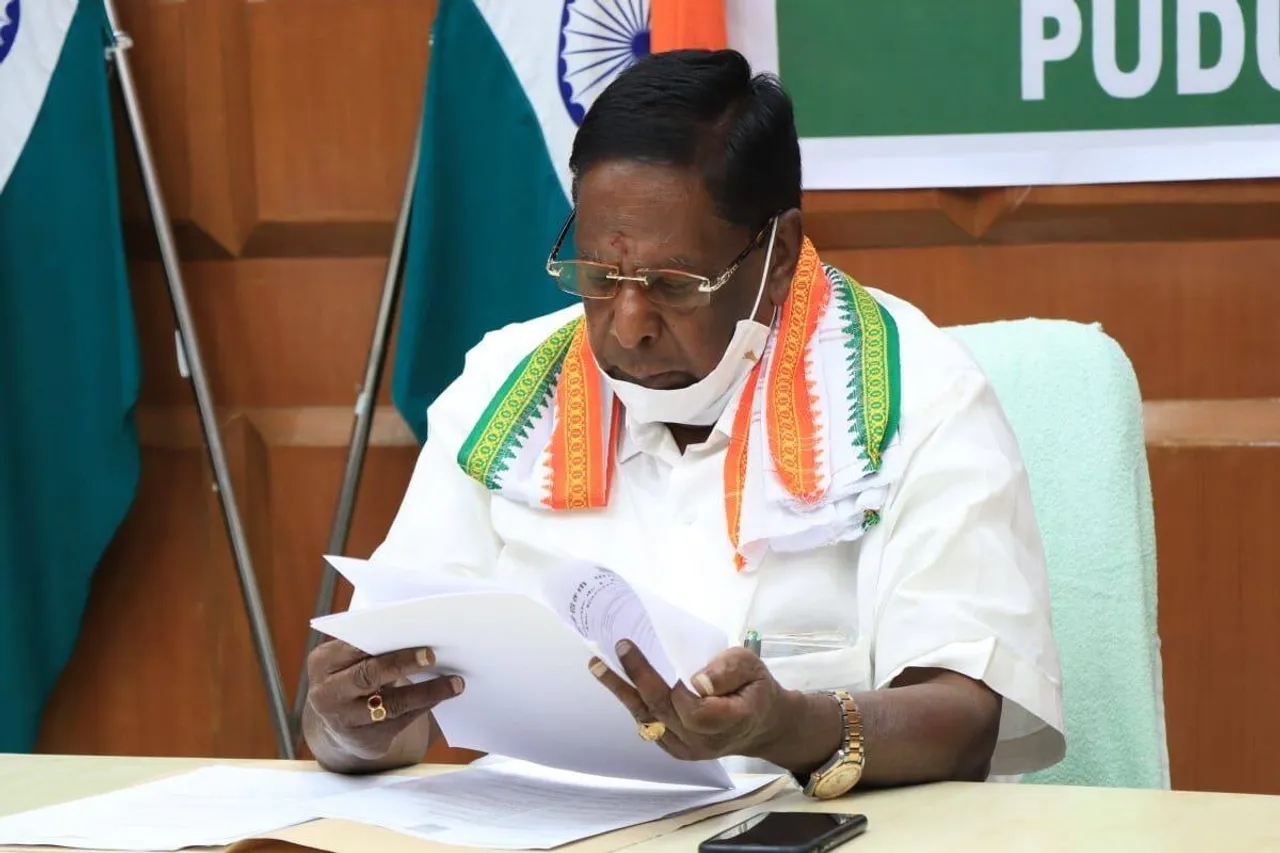 Puducherry CM Narayanasamy loses trust vote in assembly