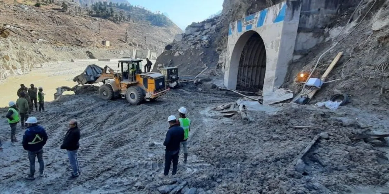 Rescue operation to locate 25-35 workers trapped inside Tapovan tunnel continues