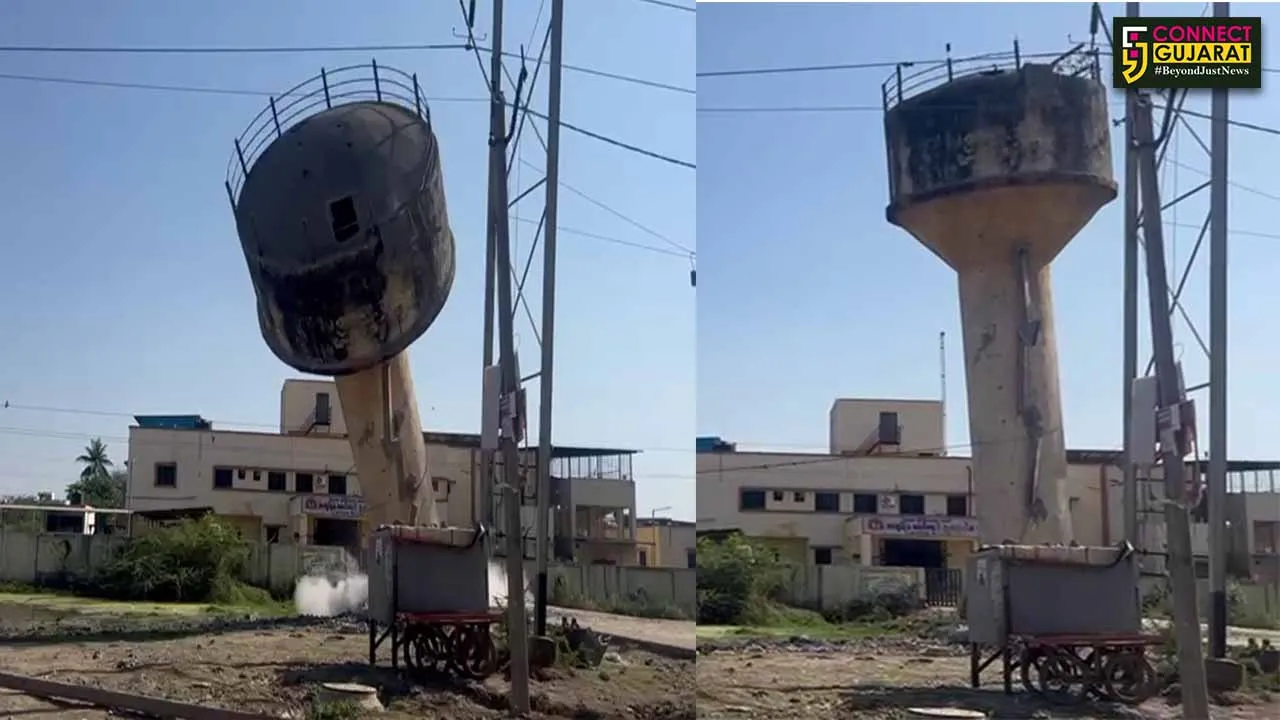 gadkhol water tank Collaps