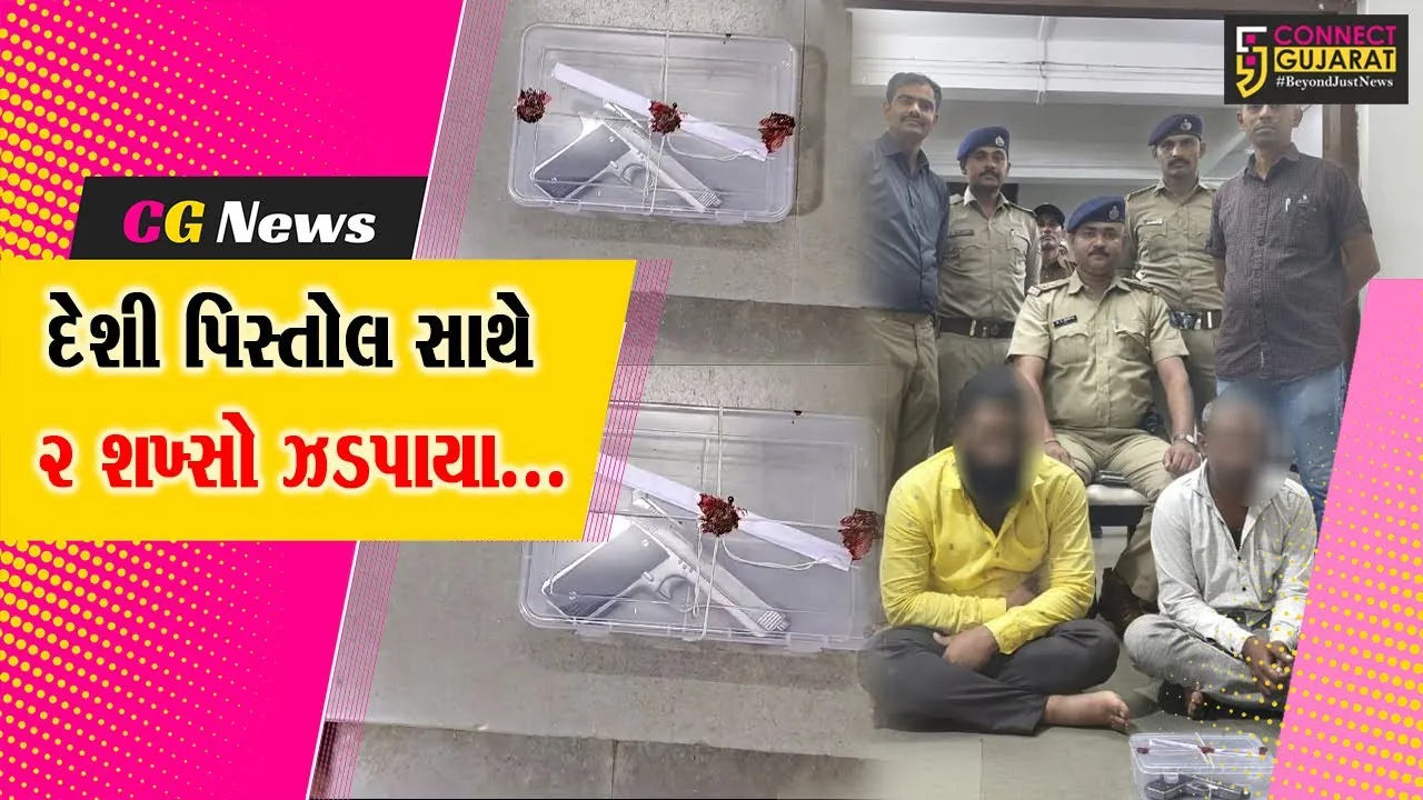 ડાંગ : સાપુતારા સરહદ ચેકપોસ્ટ પર વાહન ચેકીંગ વેળા દેશી પિસ્તોલ સાથે 2 શખ્સોની ધરપકડ, અન્ય 2 શખ્સો ફરાર