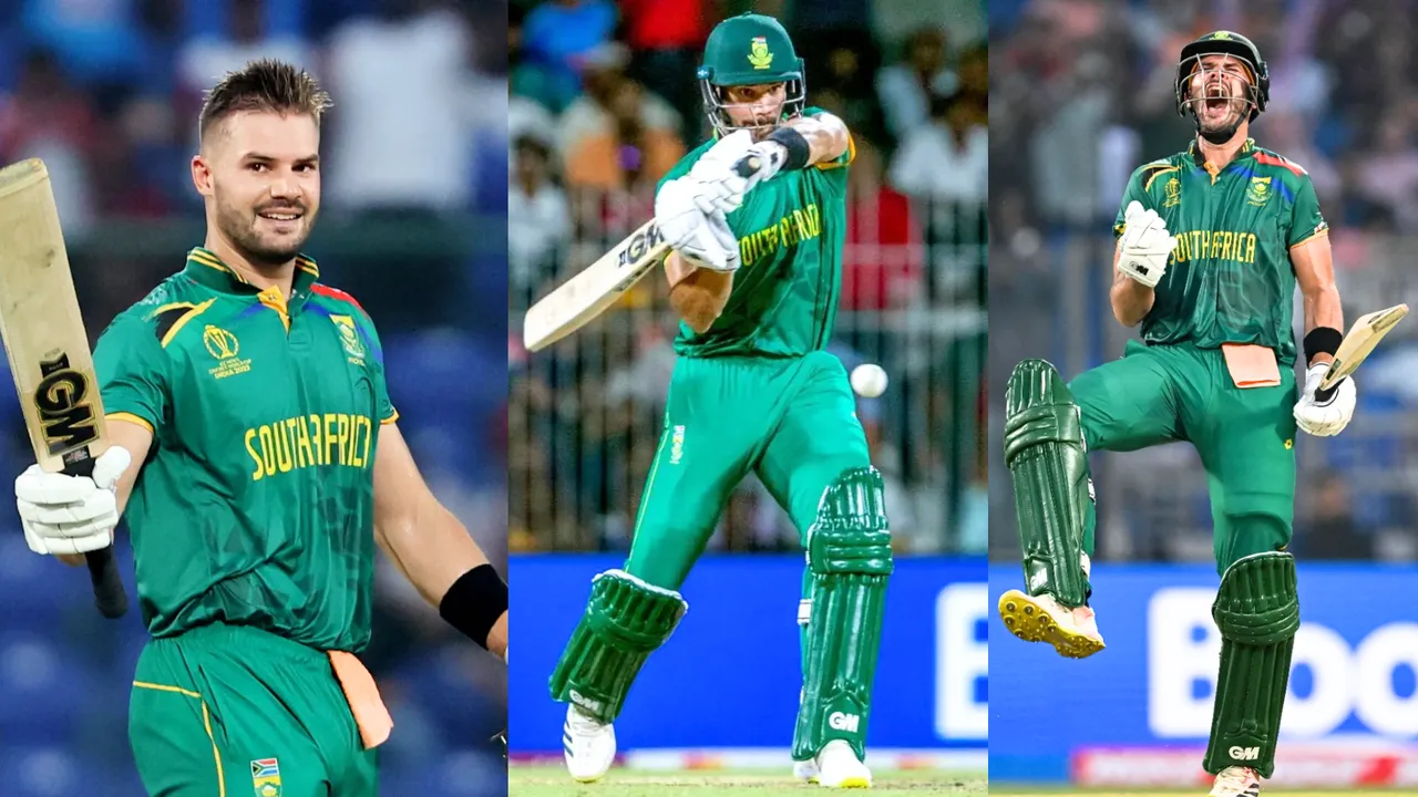 6,6,6,6,6,6..... 17 चौके 7 छक्के, अफ्रीका के कप्तान Aiden Markram ने बल्ले से लगाई आग, 126 गेंदों पर ठोके 175 रन