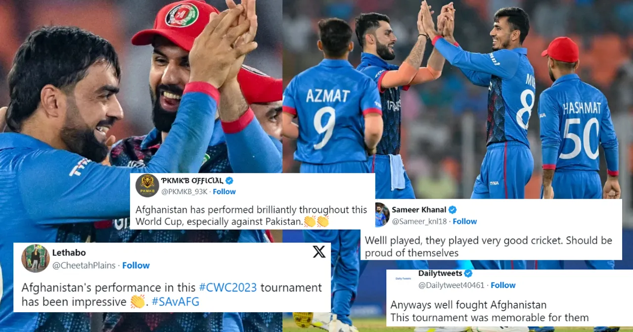 AFG vs SA: "अगली बार आना तो...", अफ,गानिस्तान की वर्ल्ड कप 2023 से विदाई पर भावुक हुए भारतीय फैंस