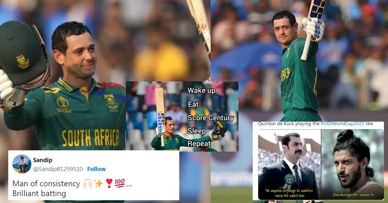 "भाई संन्यास मत लो...", Quinton De Kock ने वर्ल्ड कप में जड़ा चौथा शतक, तो भारतीय फैंस ने जमकर लुटाया प्यार