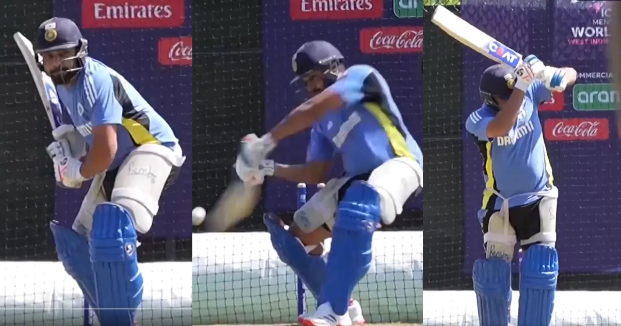 rohit sharma net practice video viral ahead t20 world cup 2024