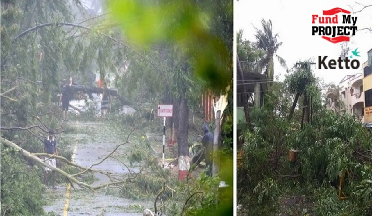 Food Packets For Cyclone Victims In Chennai