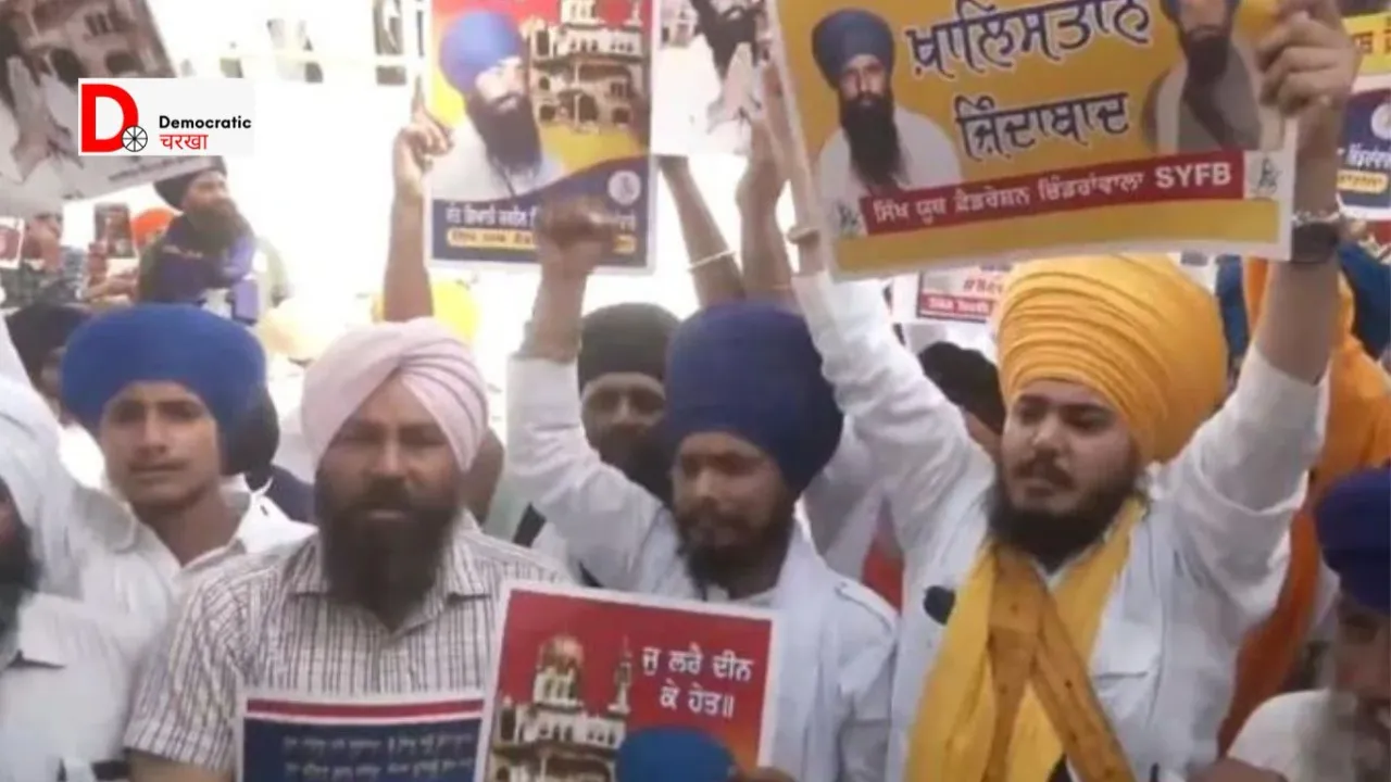 स्वर्ण मंदिर में लगे खालिस्तानी नारे