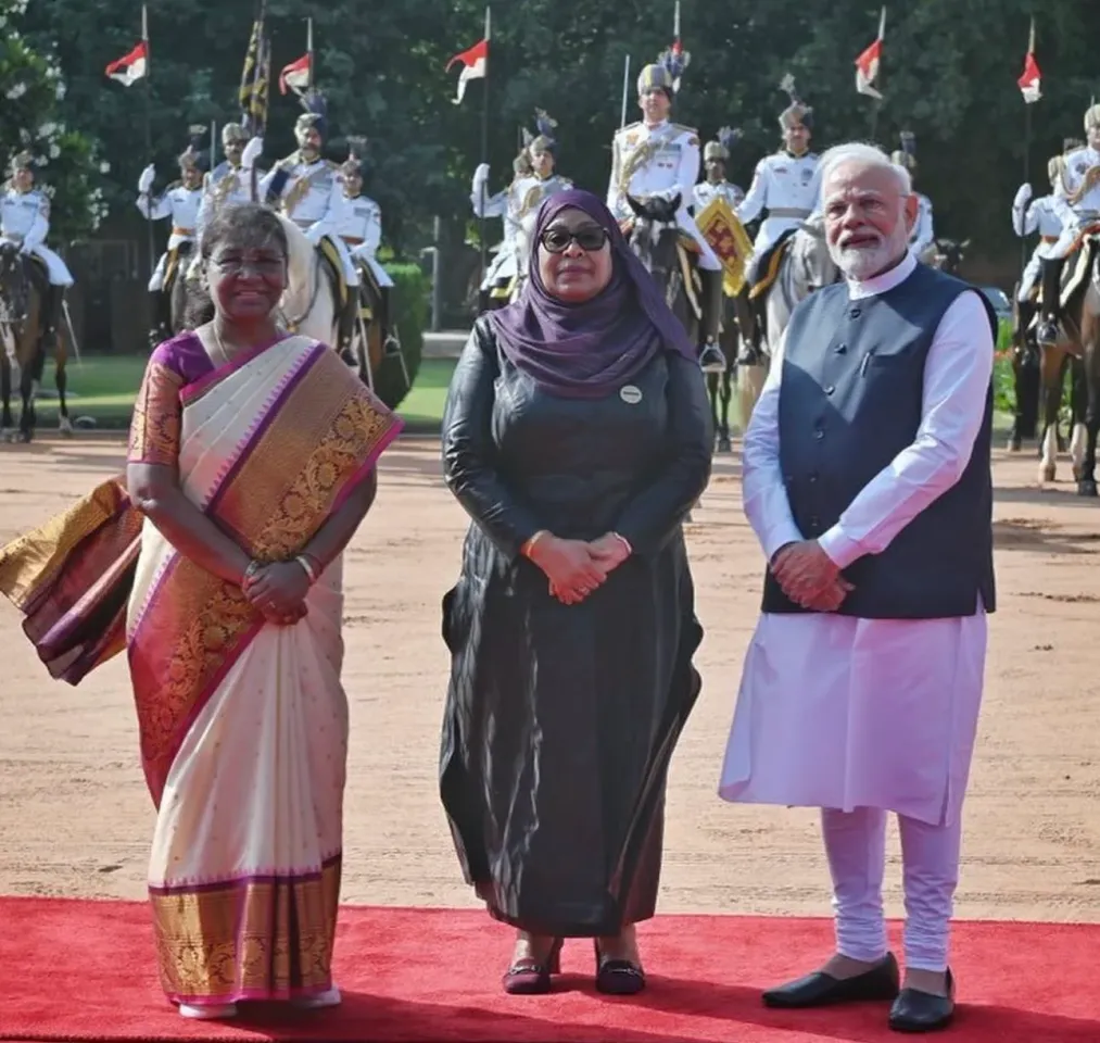 तंजानिया राष्ट्रपति 3 दिवसीय भारत दौरे पर, 15 समझौतों पर मुहर लगने की उम्मीद