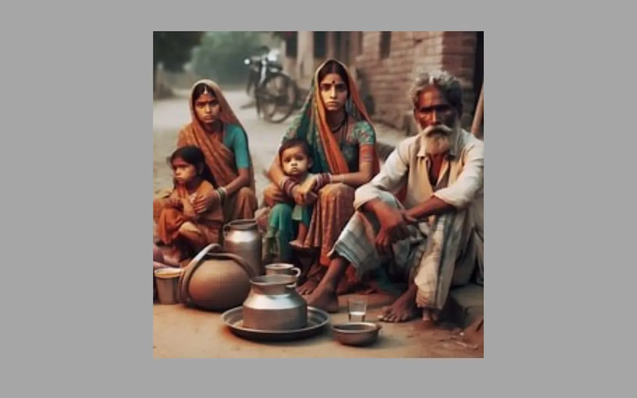 A poverty-ridden Indian family