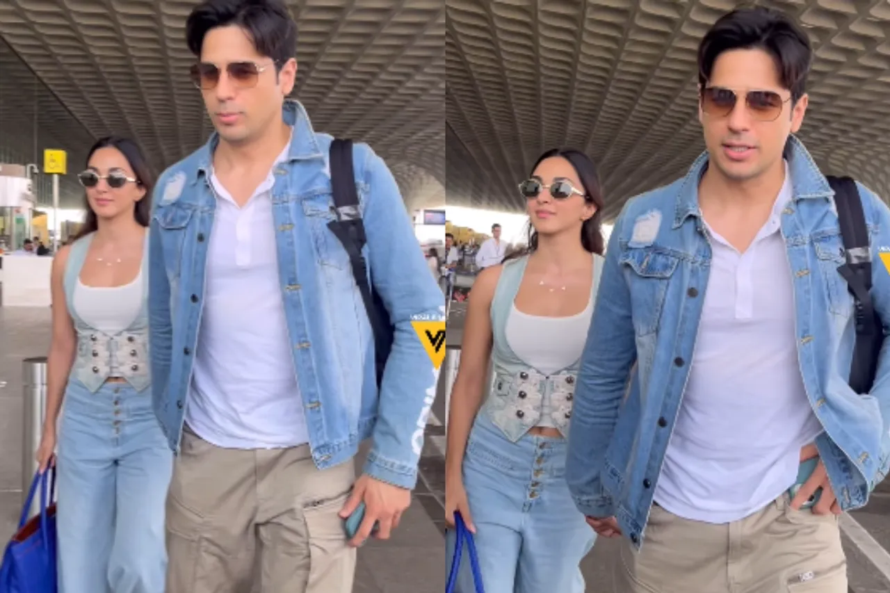 Sidharth Malhotra and Kiara Advani Look Alluring in Stunning Outfits, Spotted Together at the Mumbai Airport; WATCH