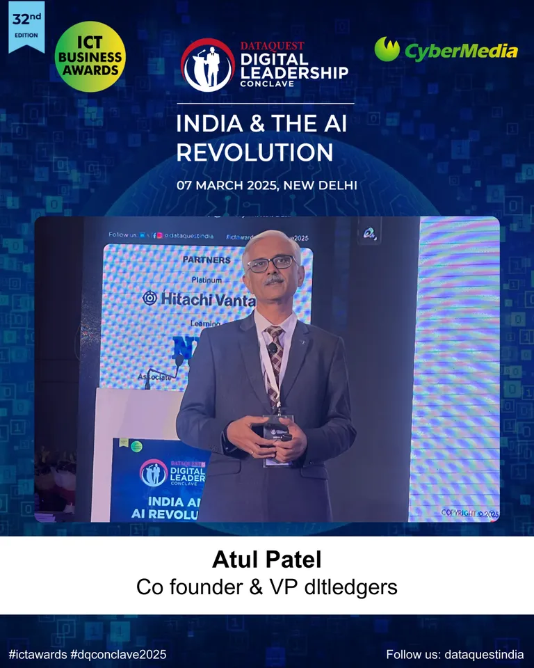 Atul Patel, co founder & VP dltledgers