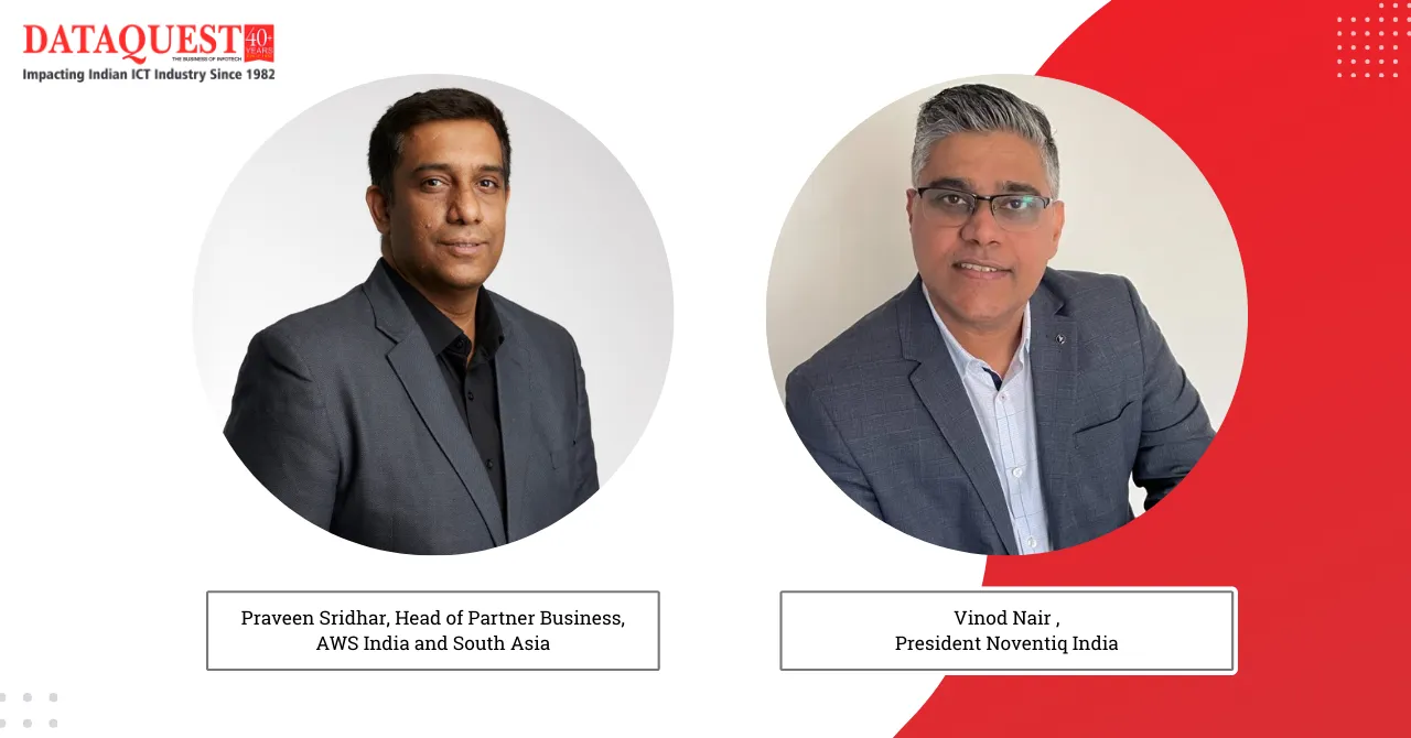 Praveen Sridhar, Head of Partner Business, AWS India and South Asia, and Vinod Nair, President of Noventiq India