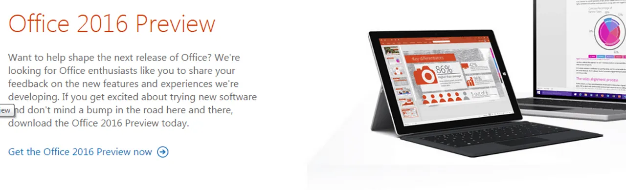 Microsoft Office 2016 preview released, features apps