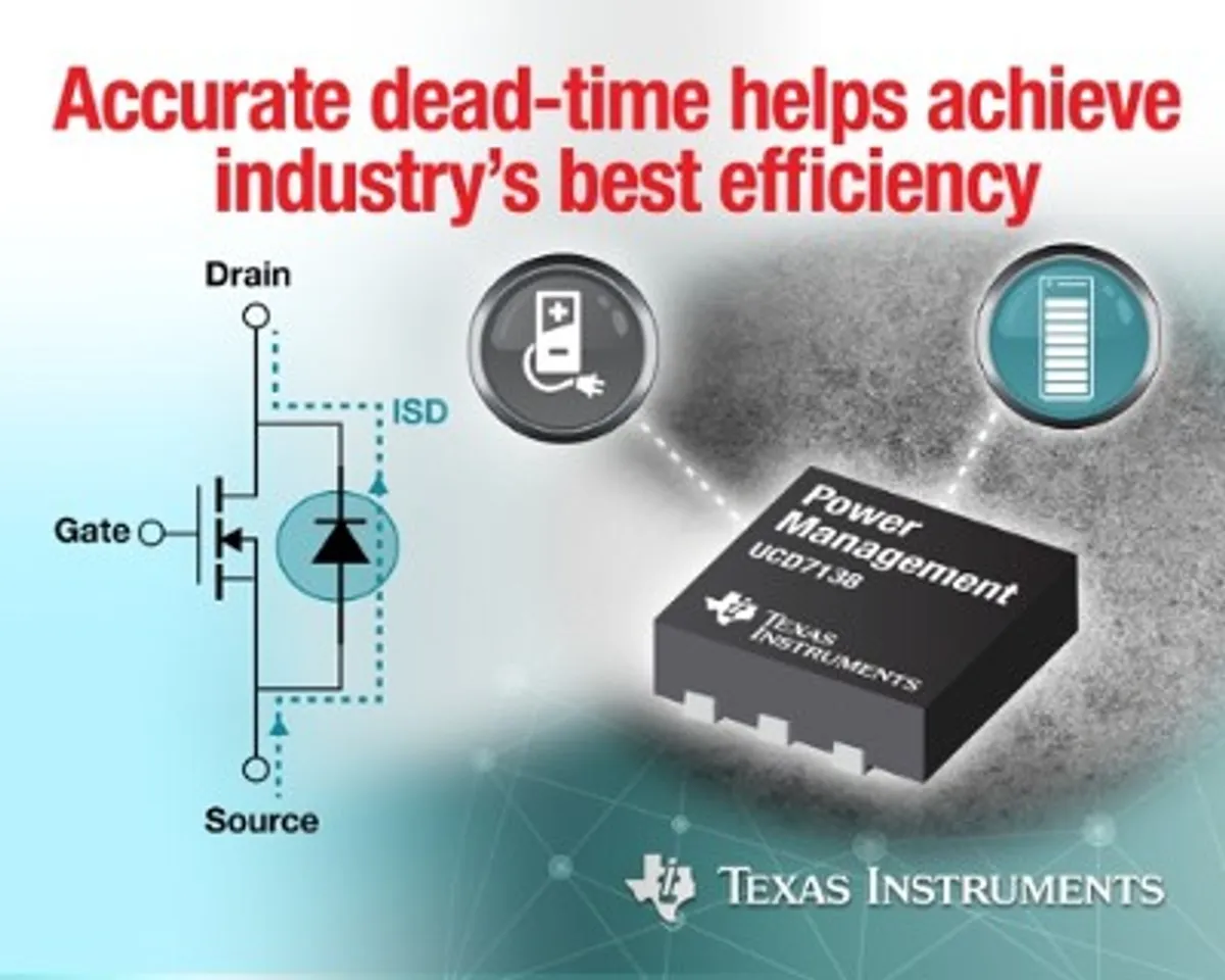 Digital power chipset from TI boasts to intelligently optimize dead time to deliver efficiency