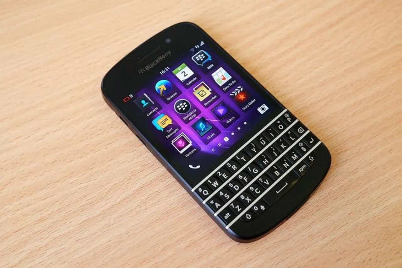 Blackberry Q home screen